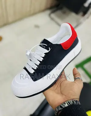 Original Black Red Alexander McQueen Designer Sneakers