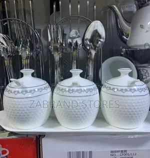 Ceramic Suger Bowl Set