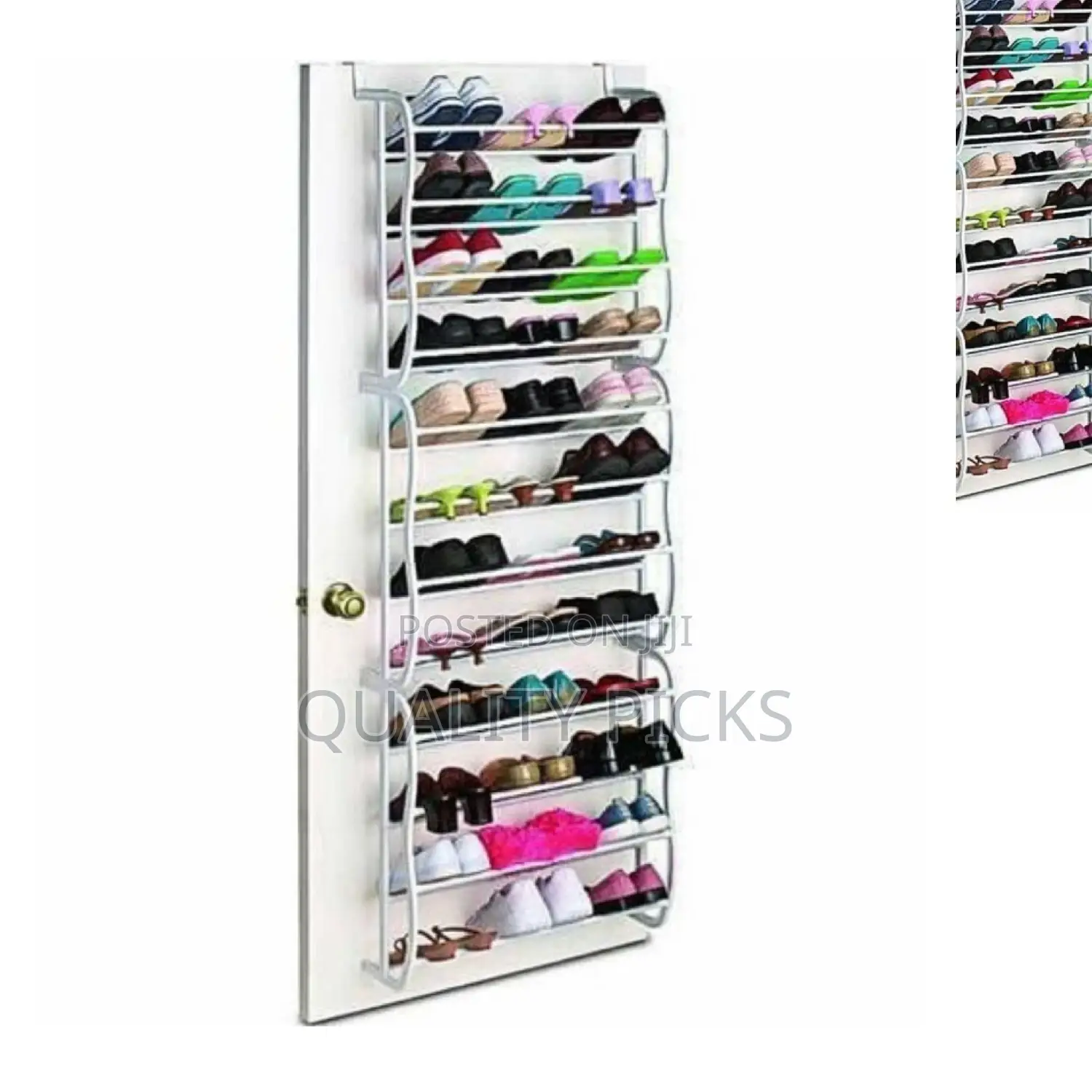 Metallic Door Shoe Rack