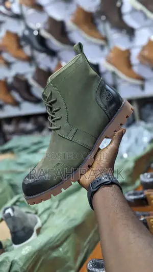 Original Green Timberland Premium Leather Boots