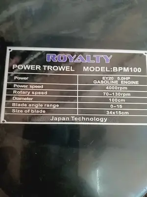 Power Trowel Machine
