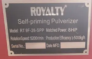 Self Priming Pulverizer/ Milling Machine