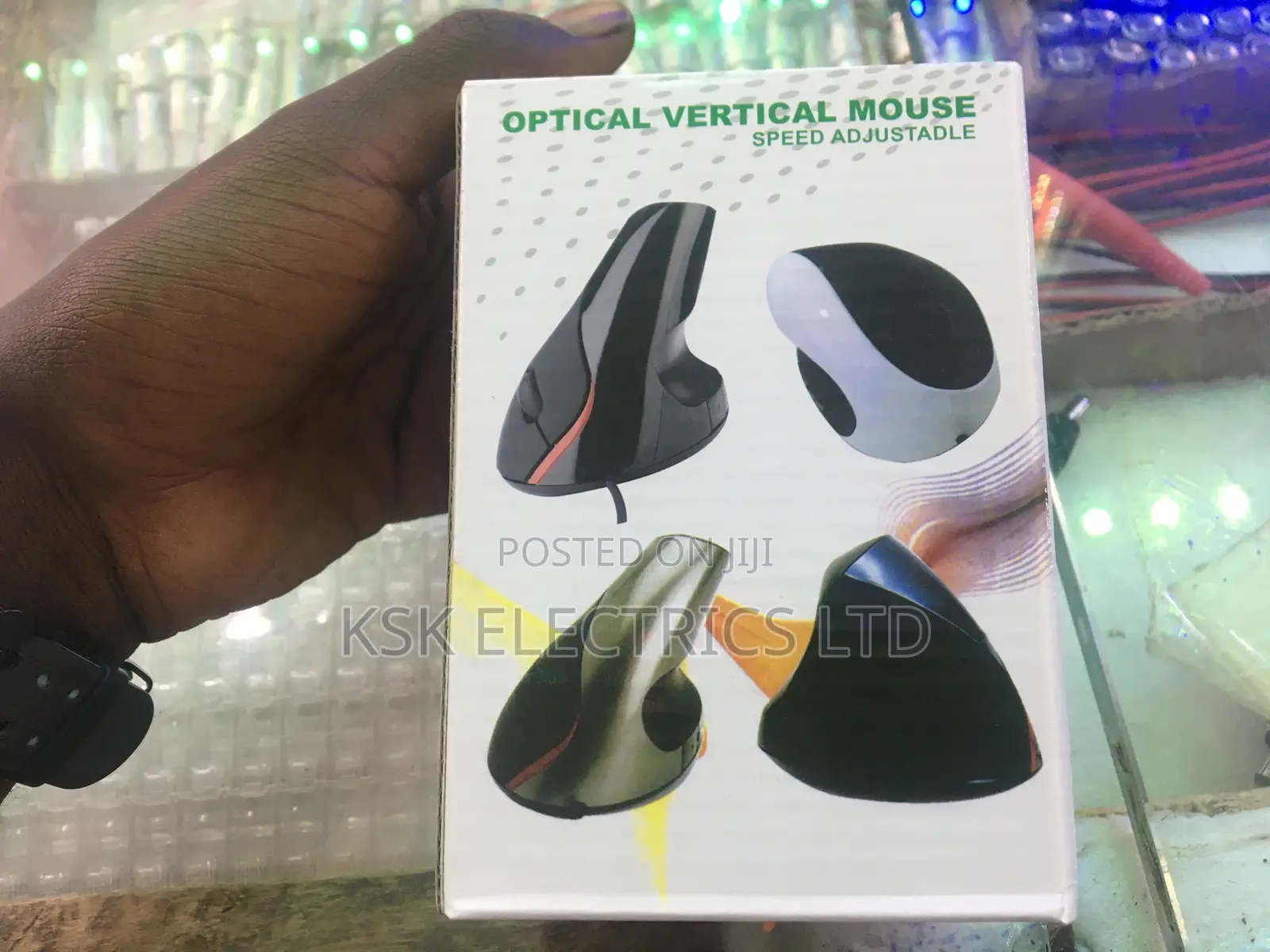 Gembird USB Vertical Mouse With 6 Buttons Black