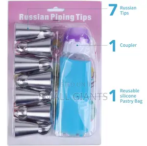 Russian Ball Cake Decorating Nozzle With Reusable Piping Bag
