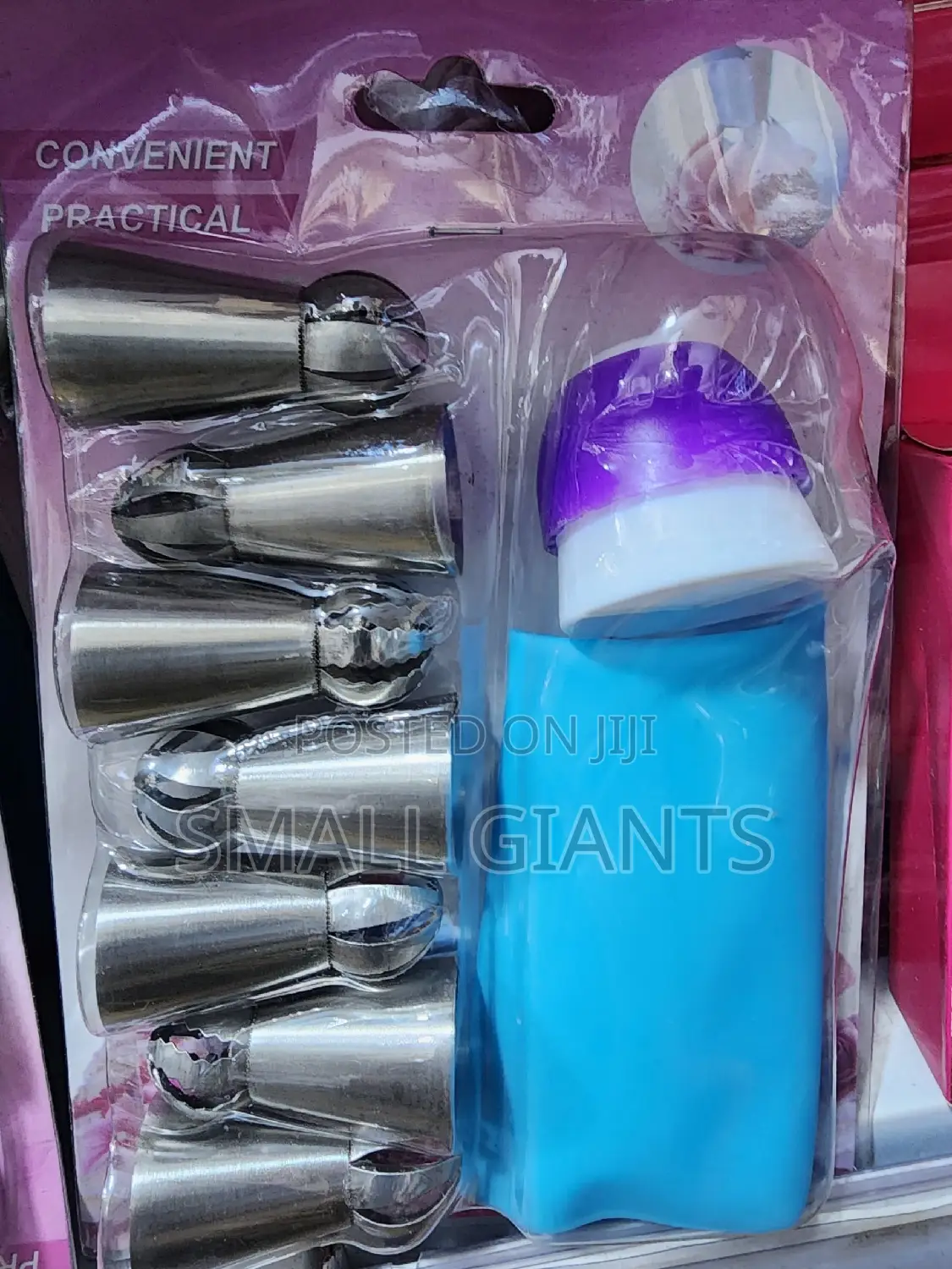 Russian Ball Cake Decorating Nozzle With Reusable Piping Bag