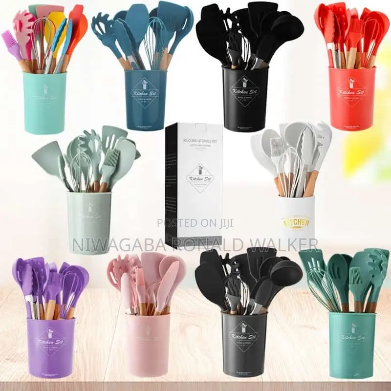 Silicone Fork Serving Spoon Set