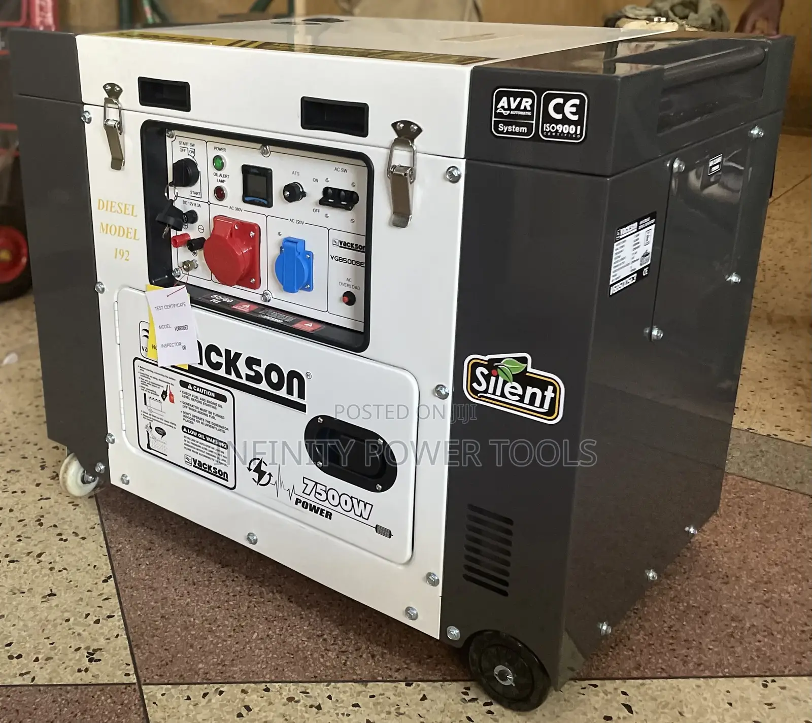 Vackson Generator Air Cooled 8kw