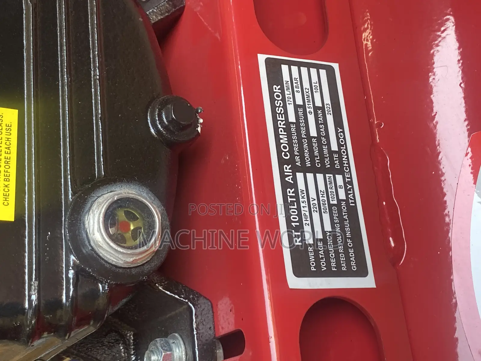 Air Compressor 100ltrs (Fuel/Electric) / Double Function