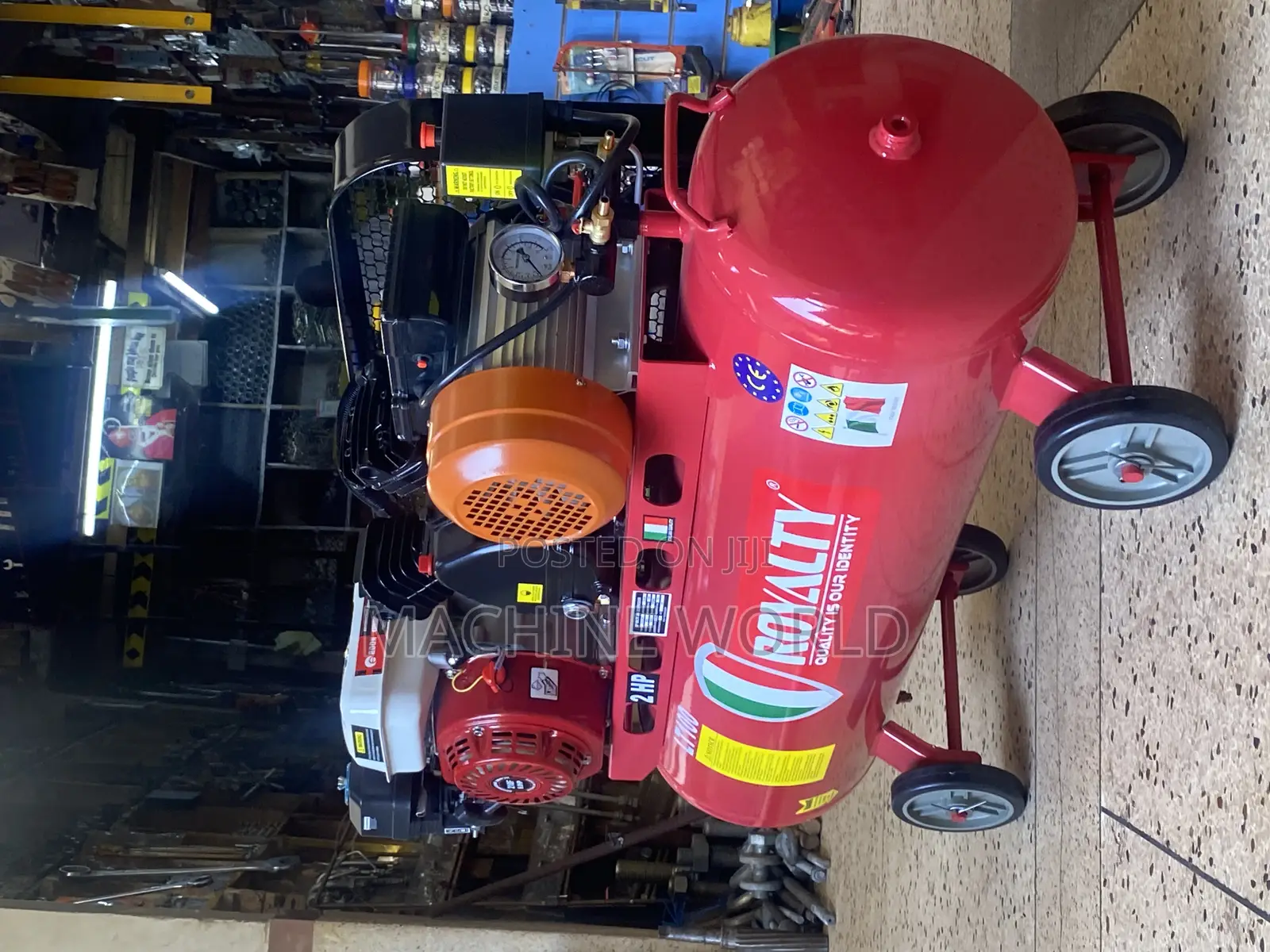 Air Compressor 100ltrs (Fuel/Electric) / Double Function