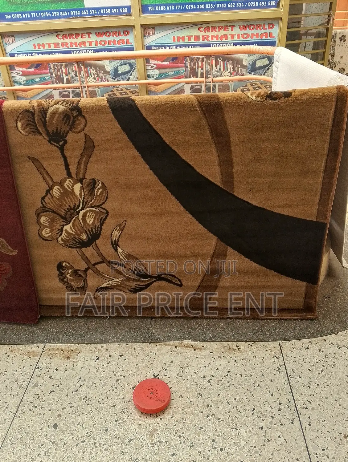 Vip Original Wool Center Carpet.1.5x 2 Metres.( Brown)