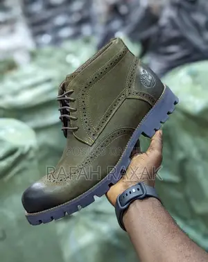 Original Army Green Timberland Oxford Ankle Boots