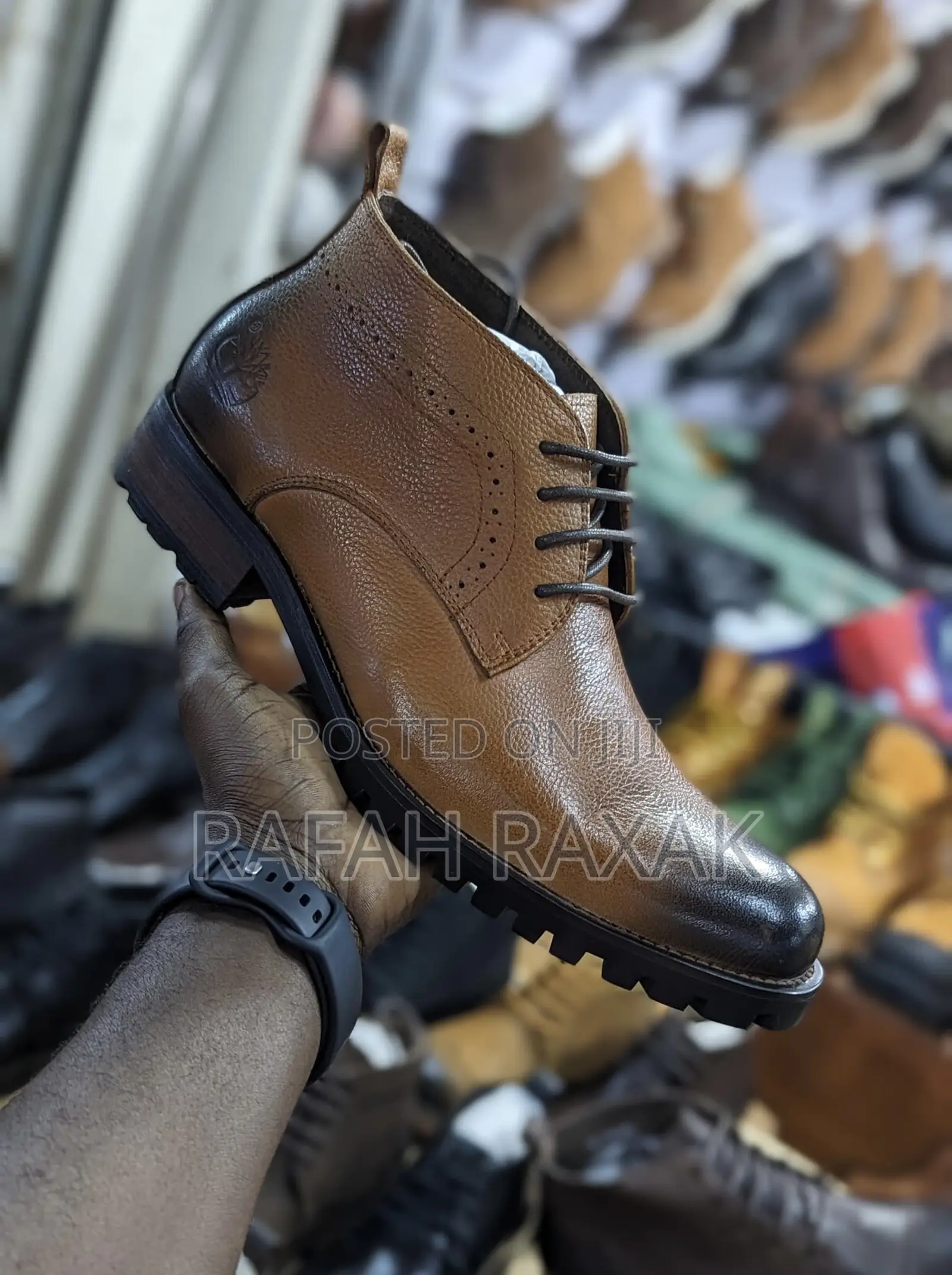 Original Brown Timberland Premium Leather Ankle Boots