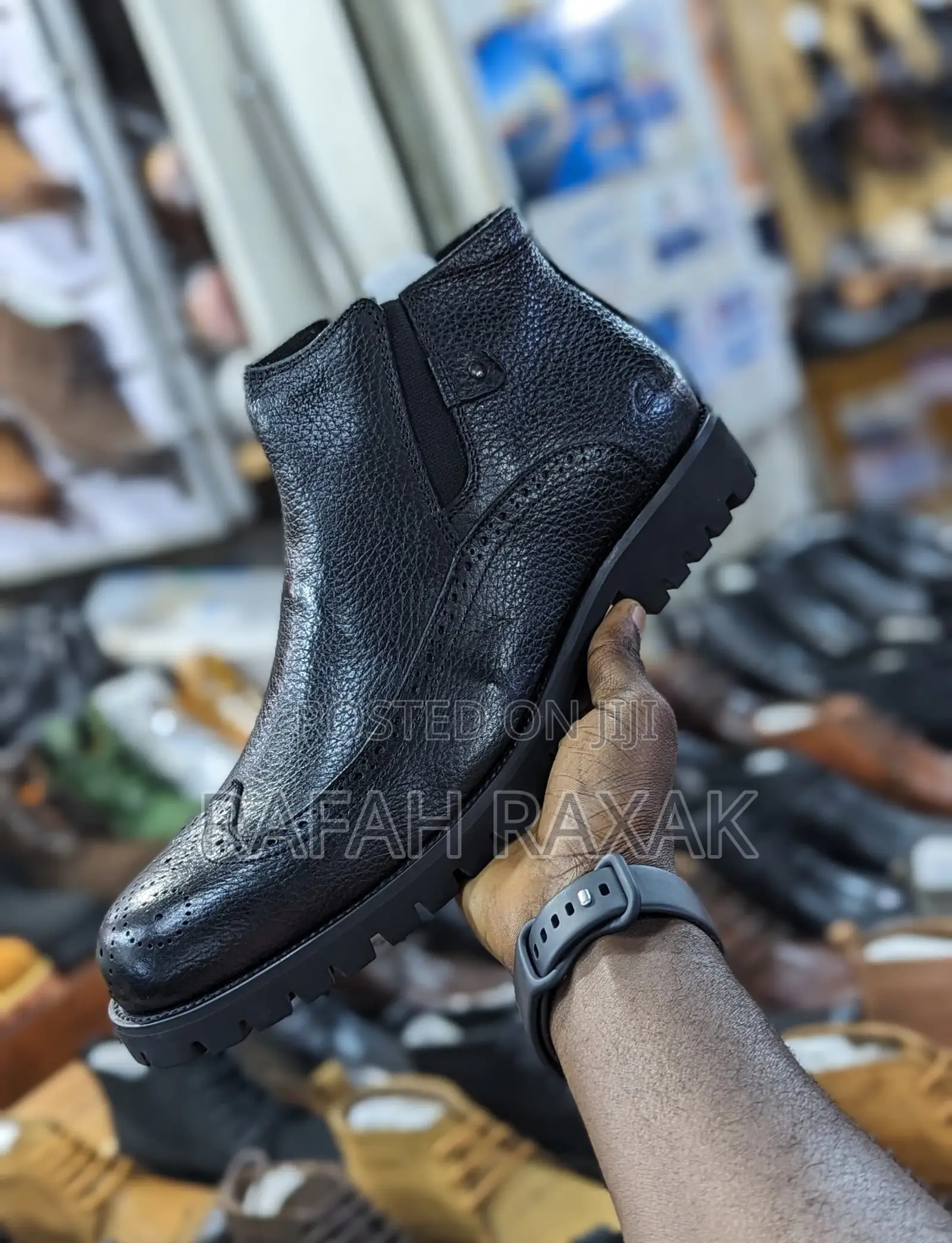 Original Black Clarks Oxford Ankle Boots