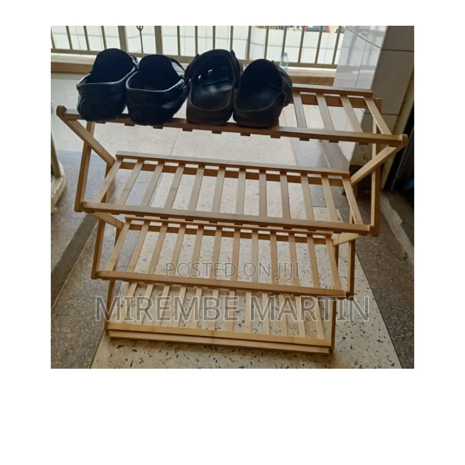 New Foldable Bamboo Shoe Rack.