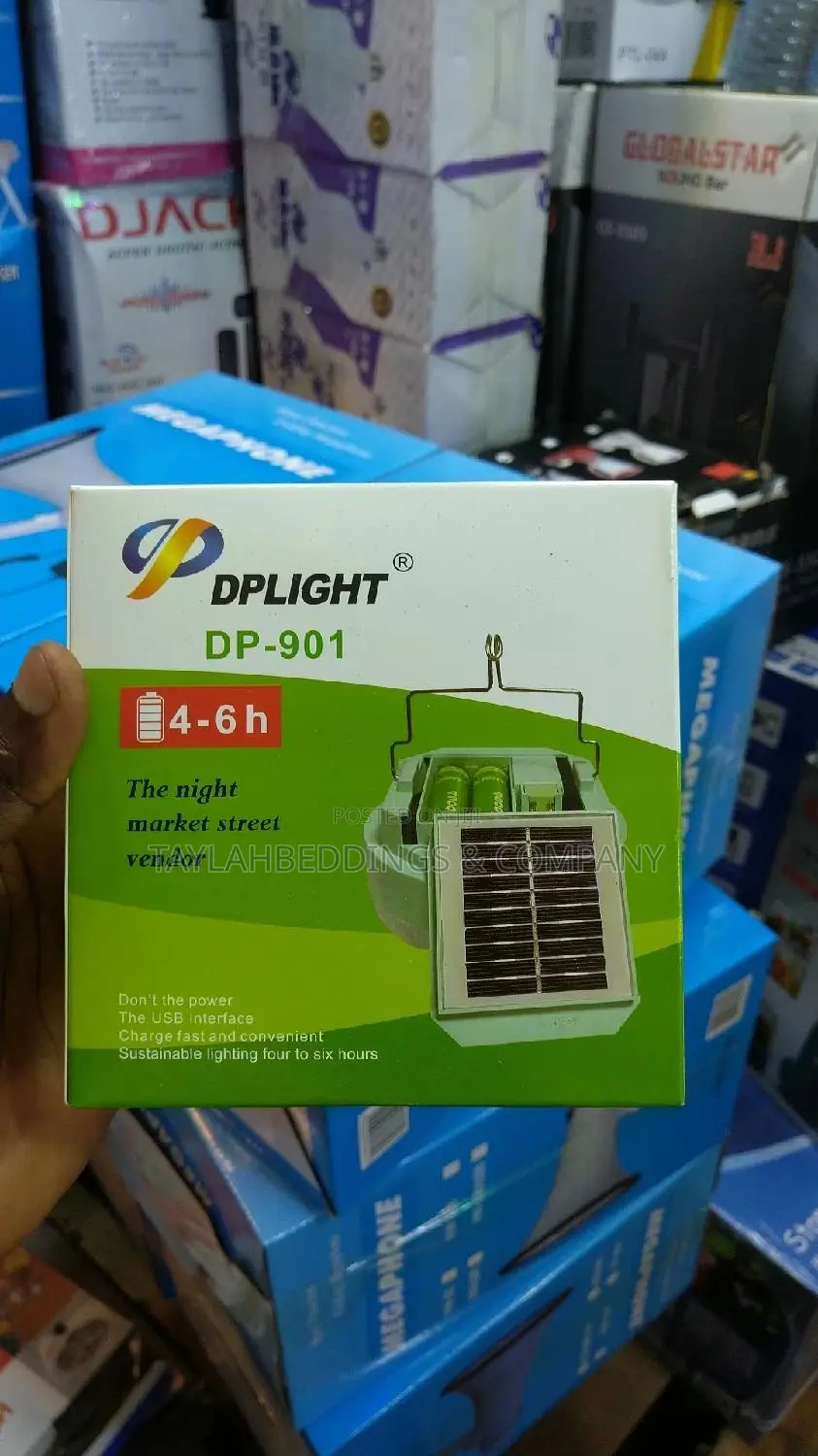 Portable Out-Door Camping Light Solar Rechargeable Battery