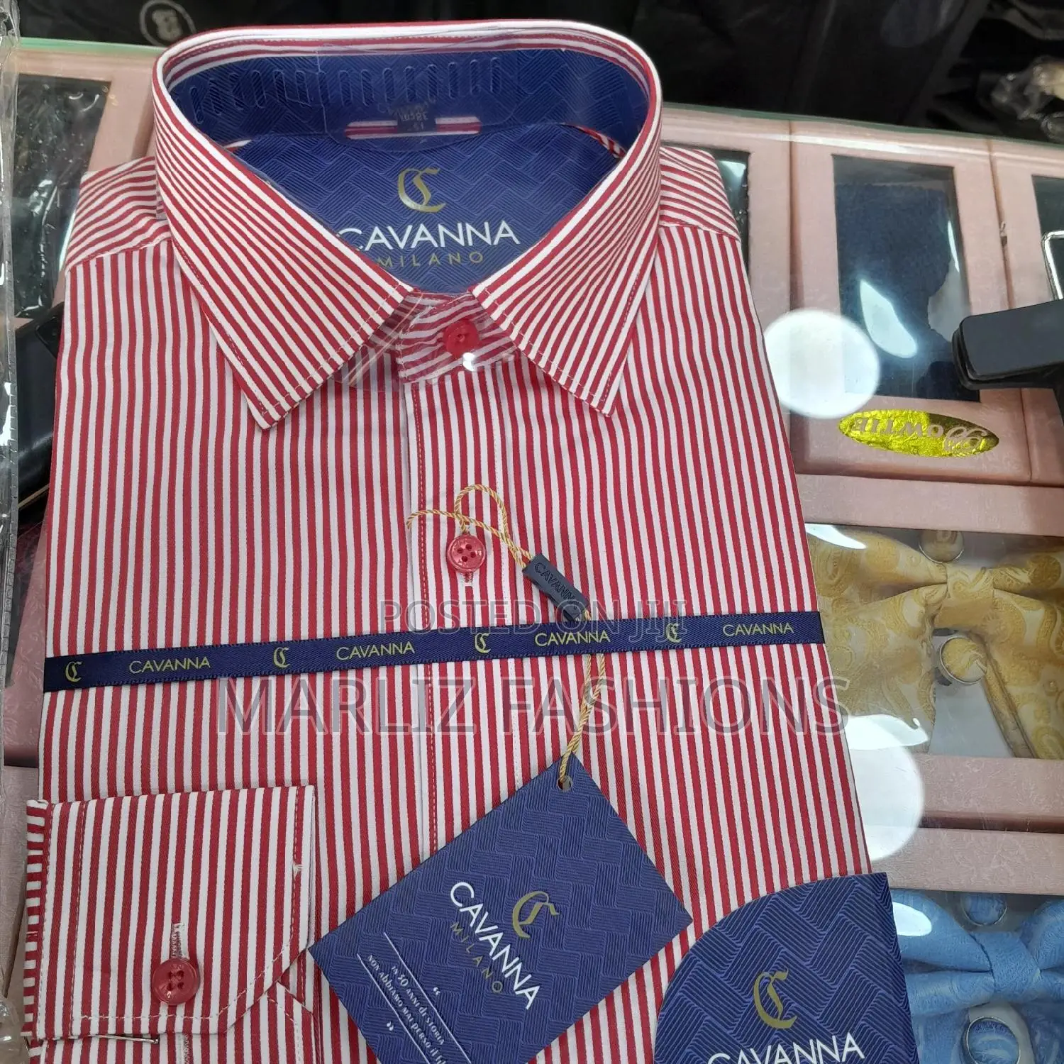 Stripped Maroon Shirt