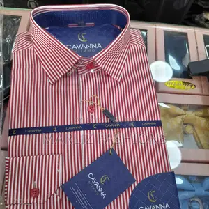 Stripped Maroon Shirt