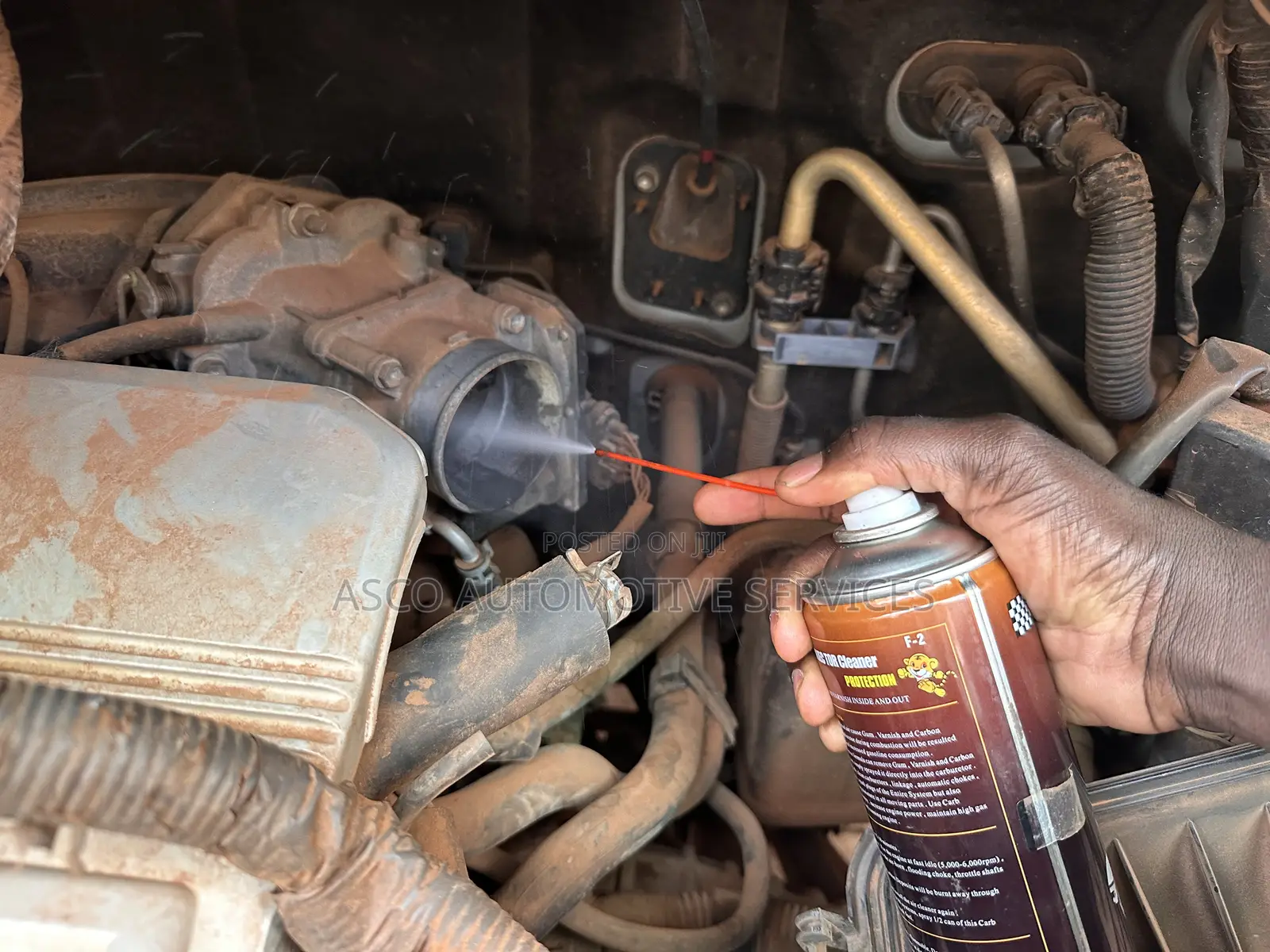 Mass Air Flow Meter, Throttle Body, Carburetor Cleaner