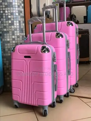 Plastic Suitcases Pink