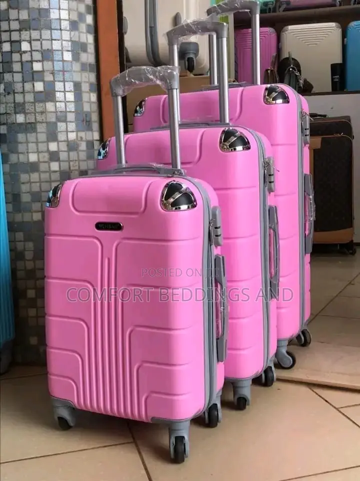 Plastic Suitcases Pink