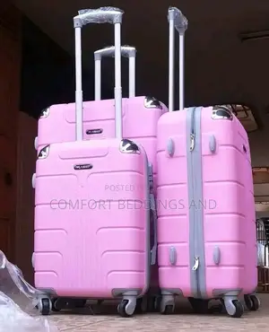 Plastic Suitcases Pink