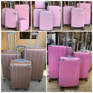 Plastic Suitcases Pink