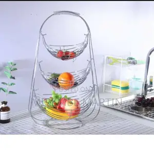 3 Tier Stainless Steel Fruit Basket.