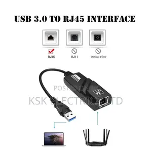 USB 3.0 Wired Network Card USB to RJ45 Type C to RJ45