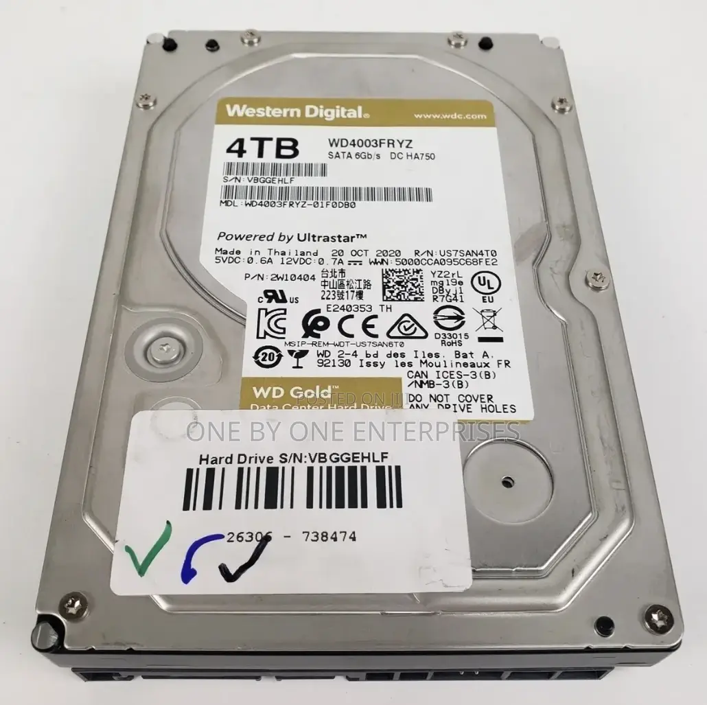 Wd Gold 4tb 3.5" Sata Hard Disk