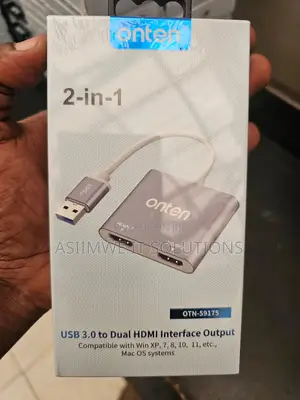 USB 2-in-1 Dual HDMI Adapter