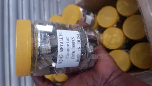 Rj45 Connectors 100pc Mettalic