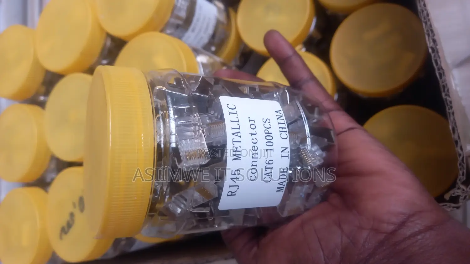 Rj45 Connectors 100pc Mettalic