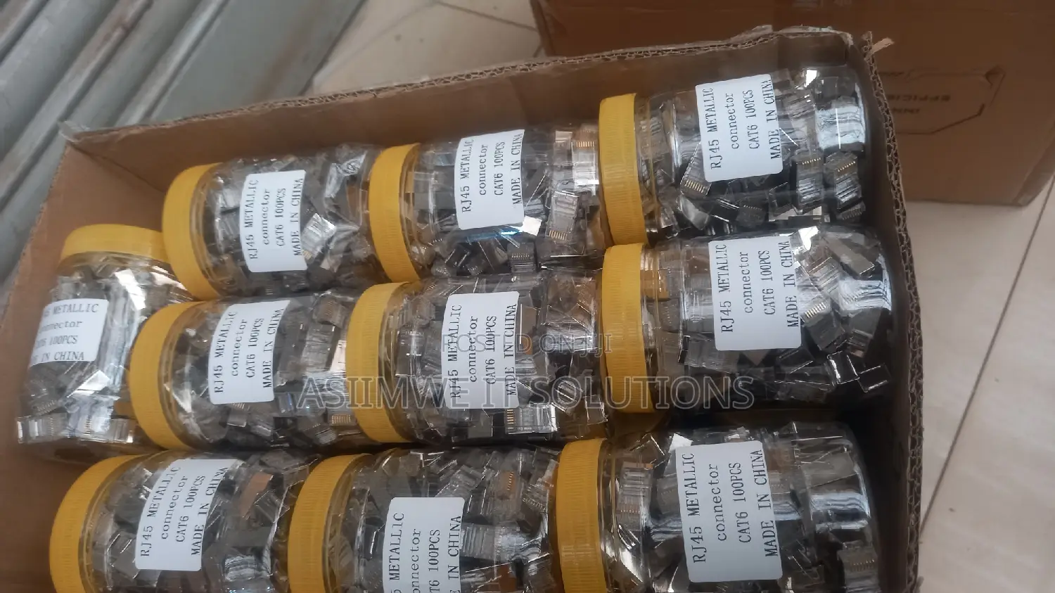 Rj45 Connectors 100pc Mettalic