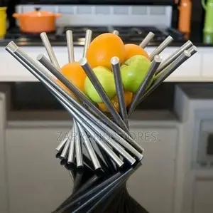 Stainless Steel Rotating Fruit Table Bowl