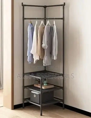 Shoe Rack Floor Standing Corner Coat Rack