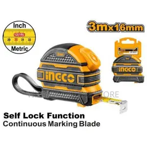 INGCO Steel Measuring Tape 3mx16mm - Orange