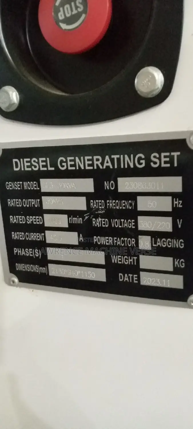 Diesel Generator 30kva Super Silent