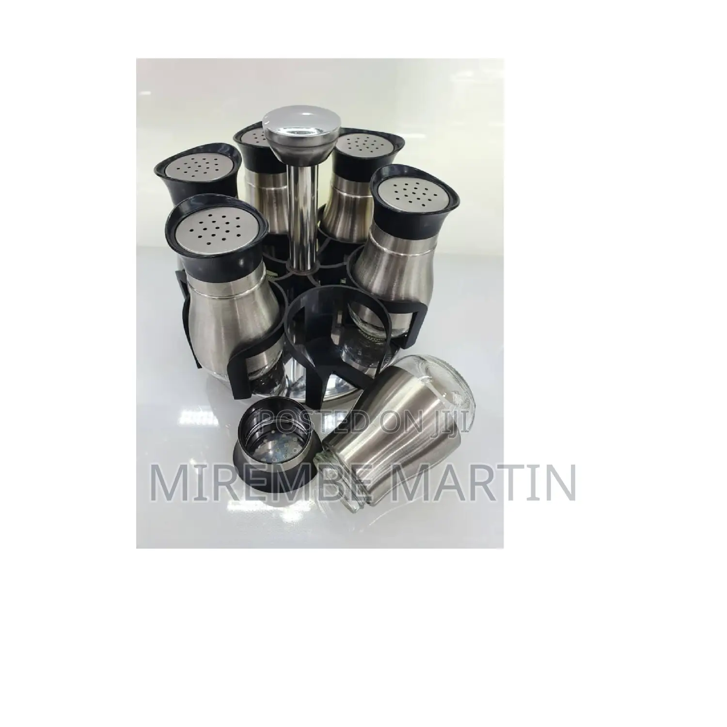Stainless Steel Salt Shaker Set