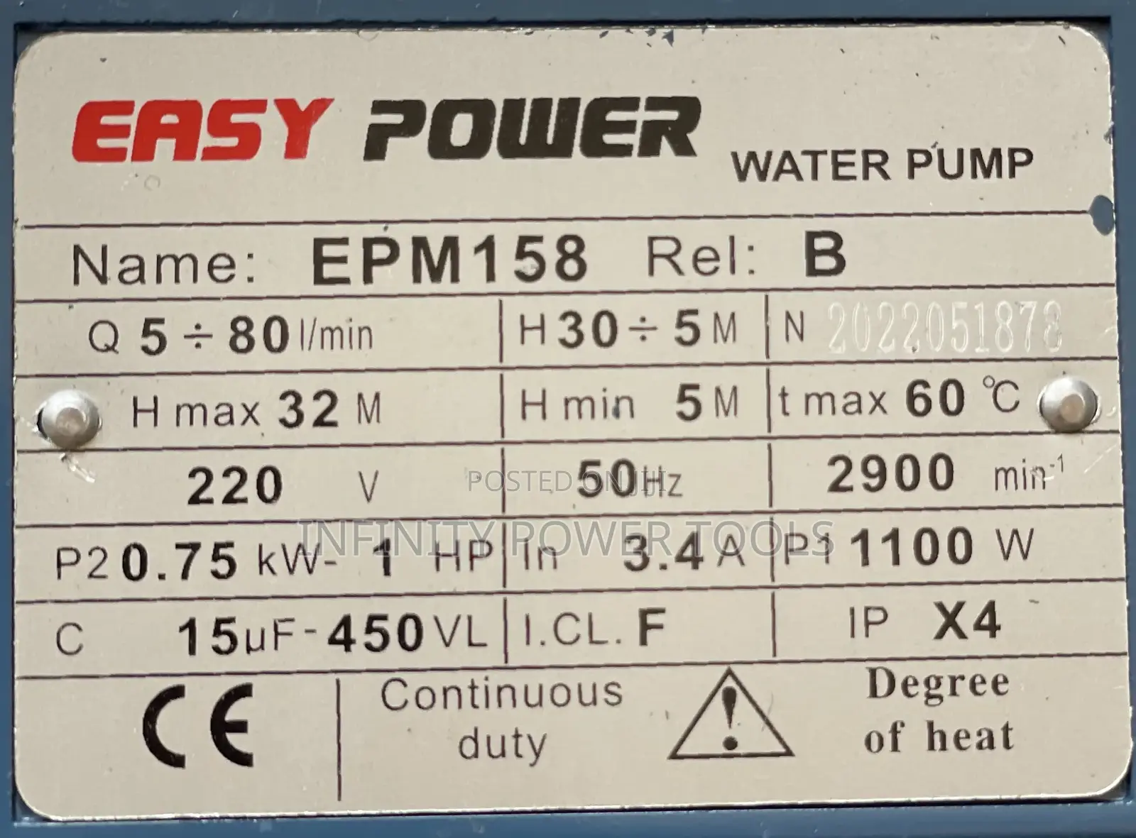 Water Pump EPM158
