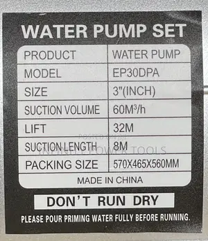 Water Pump Set EP30PA