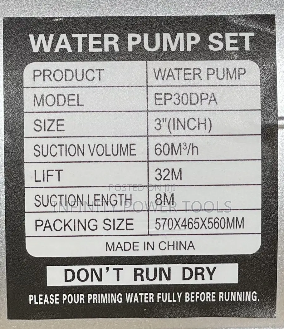 Water Pump Set EP30PA