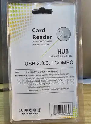 Multi USB Combo 2 in 1 SD/TF Card Reader