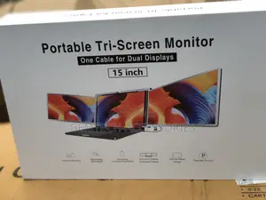 Portable Tri-Screen Monitor 15inch