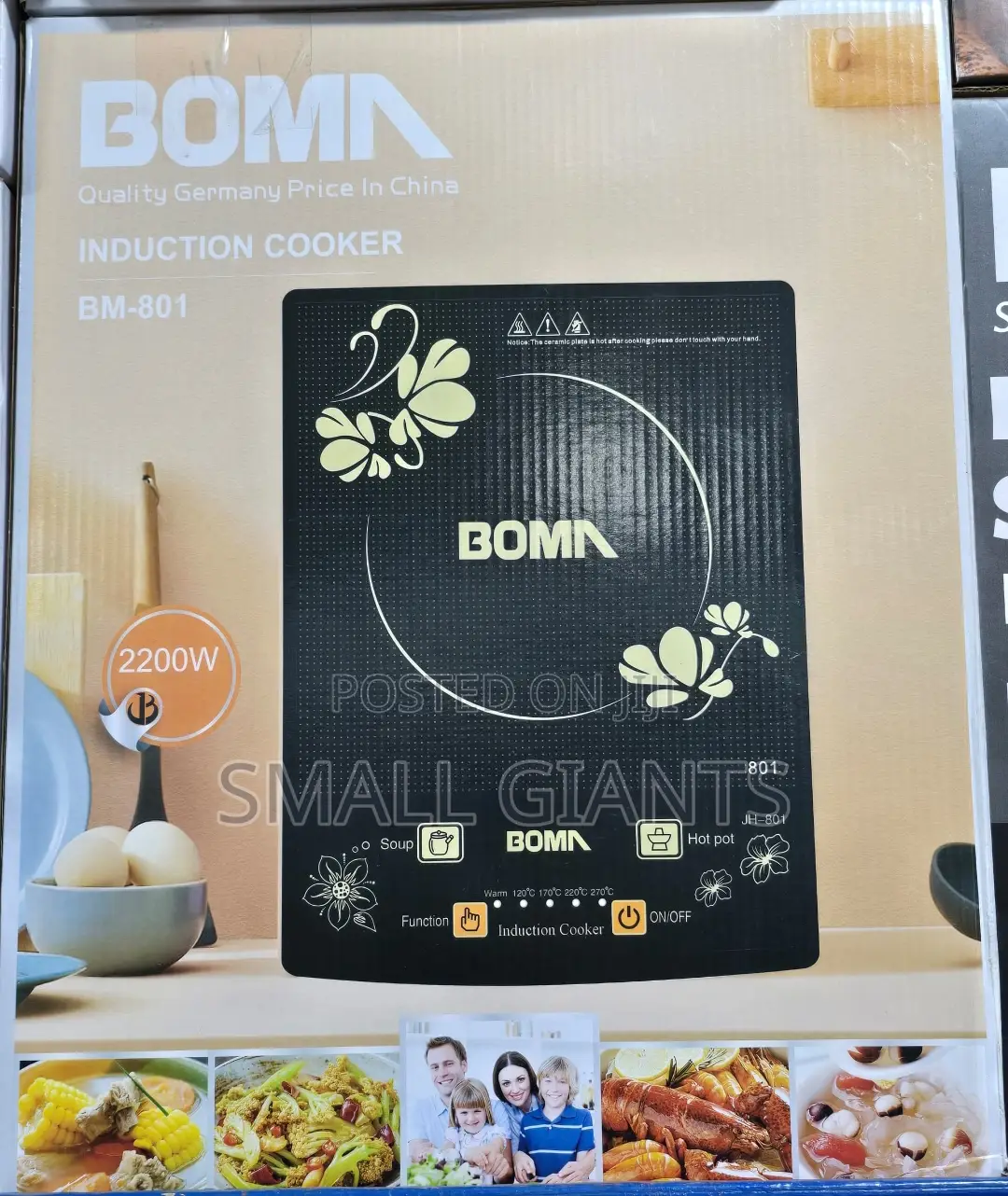 Single Induction Cooker With Touch Control BOMA BM-801