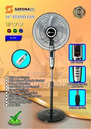 Sayona PPS Remote Stand Fan