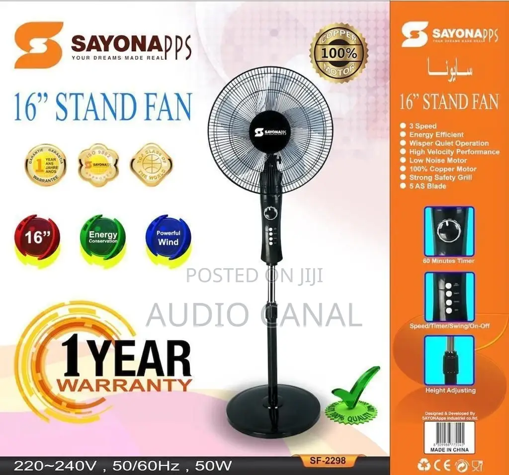 PPS Sayona Stand Fan