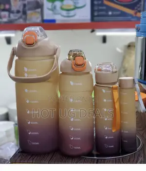 4pcs Set of Plastic Water Bottles(3.3L, 1.5L, 700ml, 300ml)