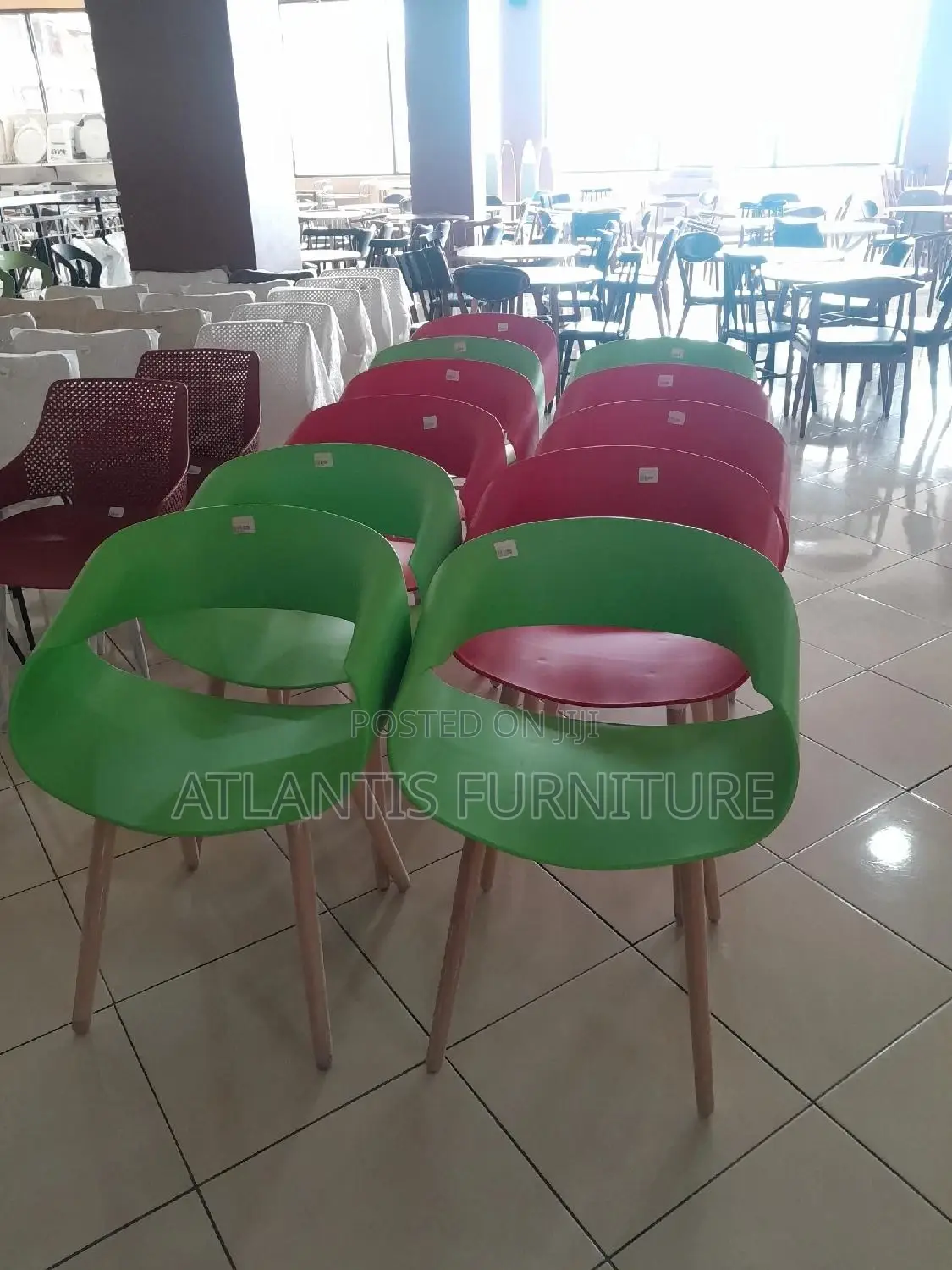 Mixed Colours Design Plastic Chairs