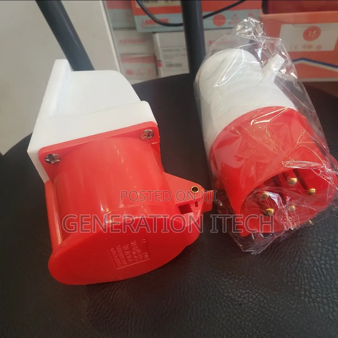 63 Amps - 5 Pin Industrial Plug And Socket