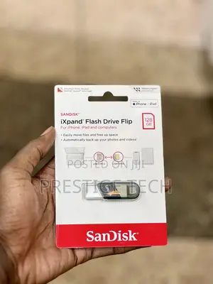 Sandisk Flash Drive Flip 128gb Usb 3.1 To iPhone (Lightning)